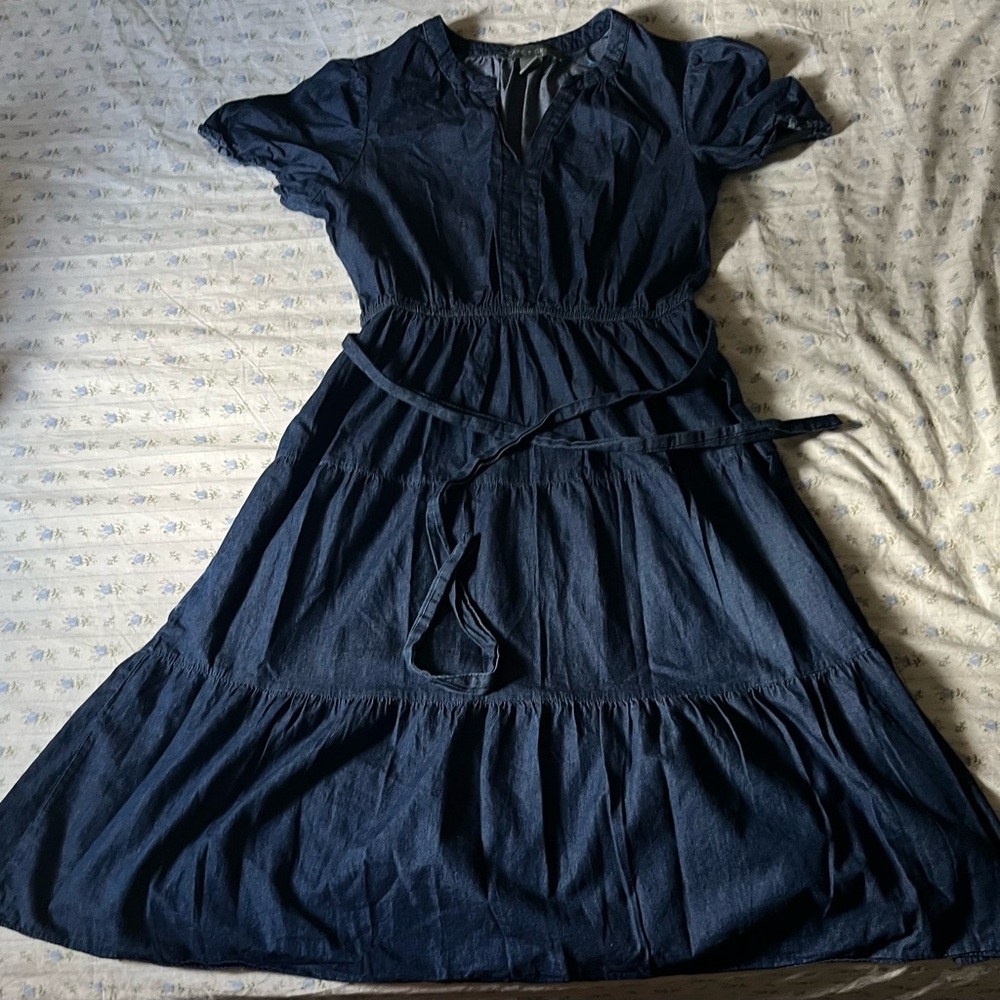 Dark Denim Midi Dress